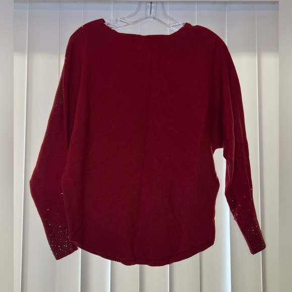 Red Embellished Sweater - Picture 4 of 7